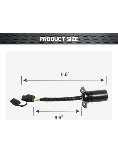 Adaptador de Remolque Oyviny 7 Pines a 4 Pines 29.5 cm