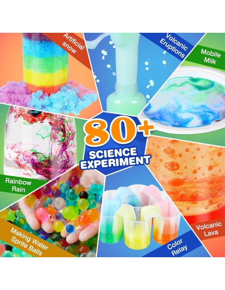 Kit de Ciencia Kuovei con 80 Experimentos para Niños 6-9 Años Kit de Ciencia Kuovei con 80 Experimentos para Niños 6-9 Años