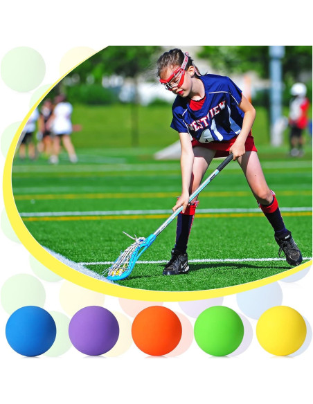 Pelotas de Lacrosse Sosation 50 Piezas 6.35 cm Goma Suave Pelotas de Lacrosse Sosation 50 Piezas 6.35 cm Goma Suave