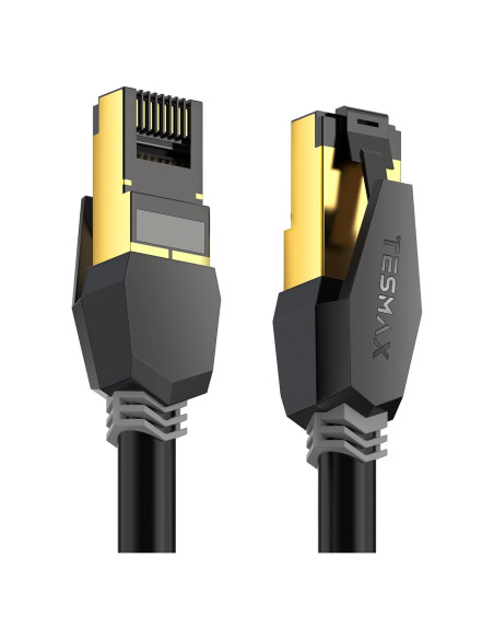 Cable Ethernet Cat 8 0.91m Tesmax Alta Velocidad 40Gbps Cable Ethernet Cat 8 0.91m Tesmax Alta Velocidad 40Gbps