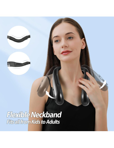 Ventilador de Cuello Sin Aspas AMACOOL HF370 Recargable 5000mAh