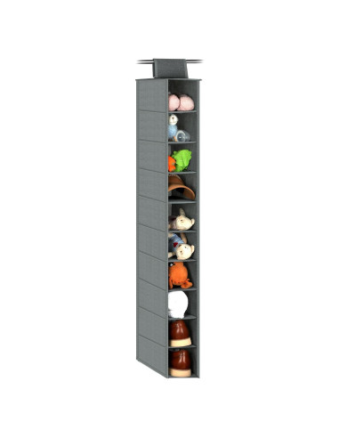 Organizador de Zapatos Colgante NEATJELAI 10 Estantes Gris