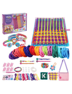 Kit de Telar HIERYQHE para Tejer Juguetes - 288 Lazos y Estuche