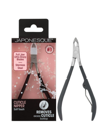 Cortador de Cutículas JAPONESQUE Soft Touch Negro - 10.19 cm