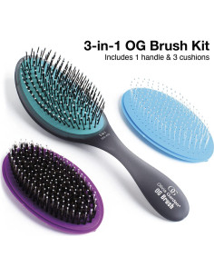 Cepillo Desenredante Olivia Garden con Cojín Removible 27.5cm 2