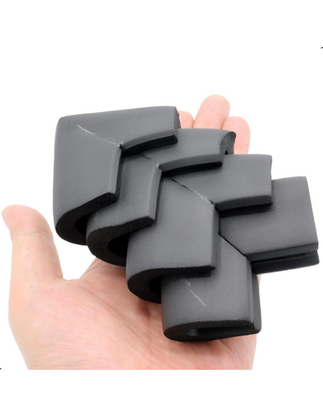 Paquete de 4 Protectores de Esquinas de Espuma ZXUEZHENG Negro Paquete de 4 Protectores de Esquinas de Espuma ZXUEZHENG Negro