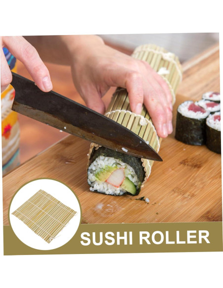 Esteras de Bambú para Sushi Kichvoe 14x14 cm - Kit DIY Esteras de Bambú para Sushi Kichvoe 14x14 cm - Kit DIY
