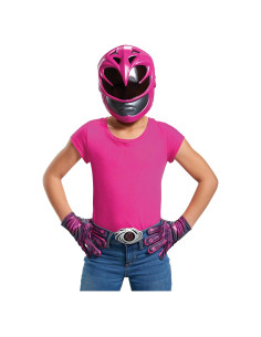 Kit de Disfraz Power Ranger Rosa para Niños - Talla Única