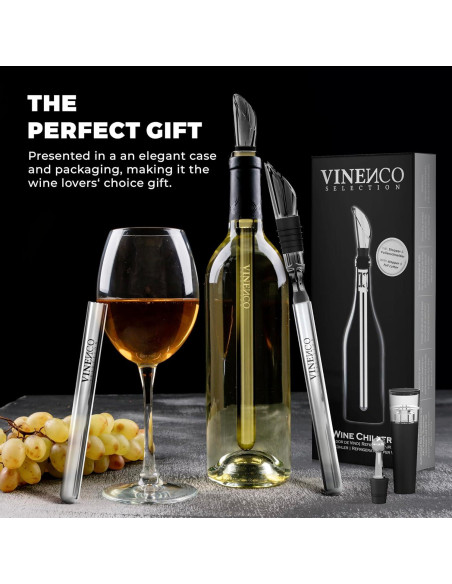 Juego Enfriador de Vino Vinenco 7 en 1 con Accesorios Juego Enfriador de Vino Vinenco 7 en 1 con Accesorios