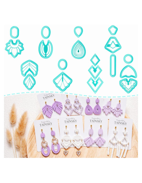 Cortadores de Arcilla de Polímero TAINSKY - 19 Formas para Joyería Cortadores de Arcilla de Polímero TAINSKY - 19 Formas para Joyería