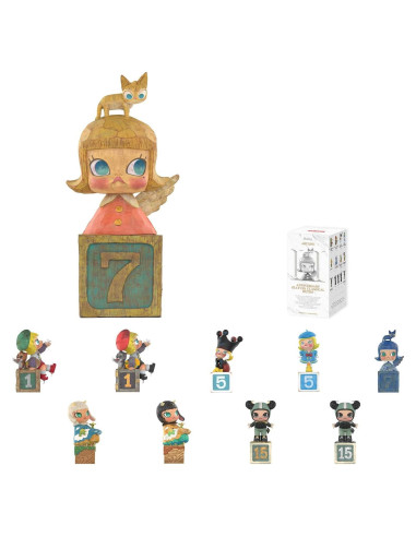 Estatuas de Aniversario POP MART Molly Clásica Retro 2 Figuras