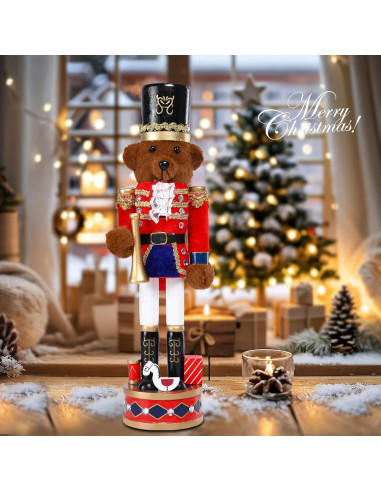 Cascanueces de Navidad WONDER GARDEN 38 cm Madera Bronce