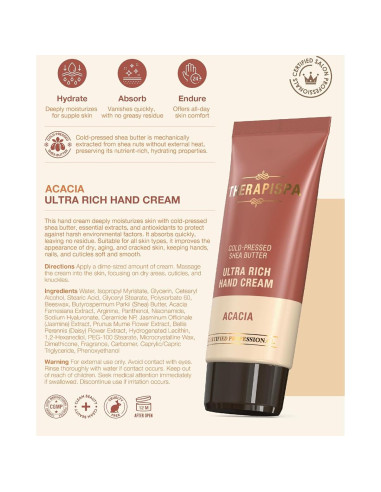 Crema de Manos Ultra Rica Acacia 59 ml - Hidratación Intensiva