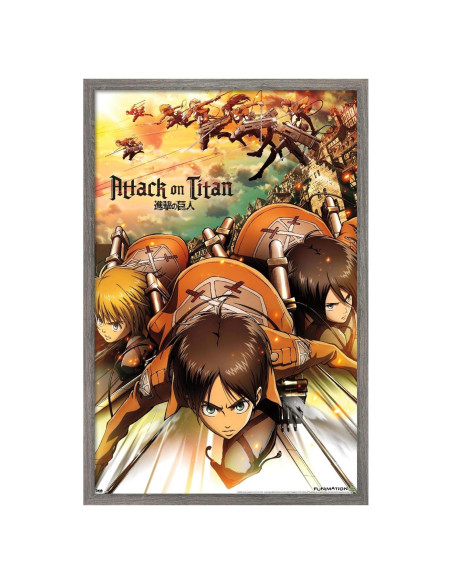 Póster enmarcado Trends International Ataque a los Titanes 56.8x37.4cm Póster enmarcado Trends International Ataque a los Titanes 56.8x37.4cm