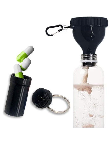 Contenedor de Polvo de Proteína YAFIYGI con Embudo y Pastillero Contenedor de Polvo de Proteína YAFIYGI con Embudo y Pastillero