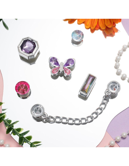Encantadores de Zapatos Lindos para Niñas y Adolescentes - Cristal Púrpura Encantadores de Zapatos Lindos para Niñas y Adolescentes - Cristal Púrpura