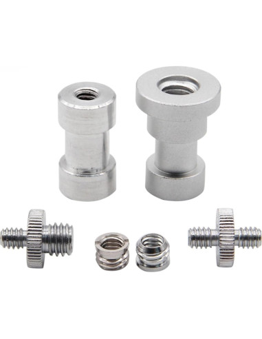 Kit 6 Piezas Cabezal de Trípode Adaptador BMXIJW 1/4 3/8
