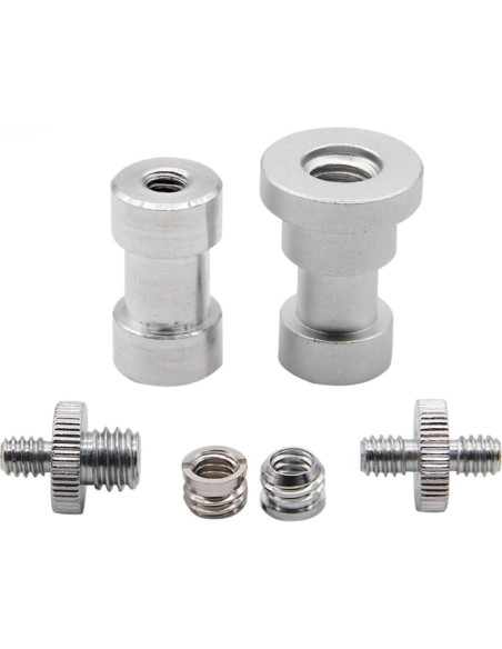 Kit 6 Piezas Cabezal de Trípode Adaptador BMXIJW 1/4 3/8 Kit 6 Piezas Cabezal de Trípode Adaptador BMXIJW 1/4 3/8