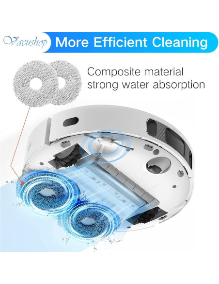 Repuestos para Aspiradora Robot Dreametech L10s Ultra - 4 Filtros, 4 Cepillos Repuestos para Aspiradora Robot Dreametech L10s Ultra - 4 Filtros, 4 Cepillos