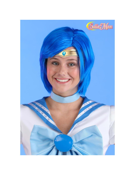 Peluca Sailor Mercury Fun Costumes para Adultos Estándar Peluca Sailor Mercury Fun Costumes para Adultos Estándar