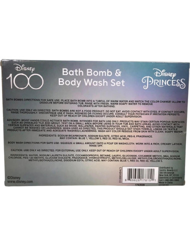 Conjunto de Bombas de Baño y Gel de Baño Disney Princess