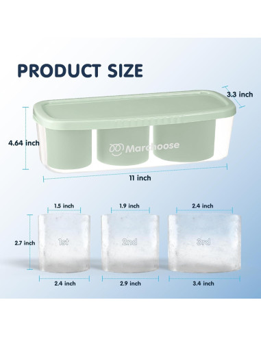 Bandeja de Hielo Stanley 20-40oz Marchoose Silicona Chill Blush
