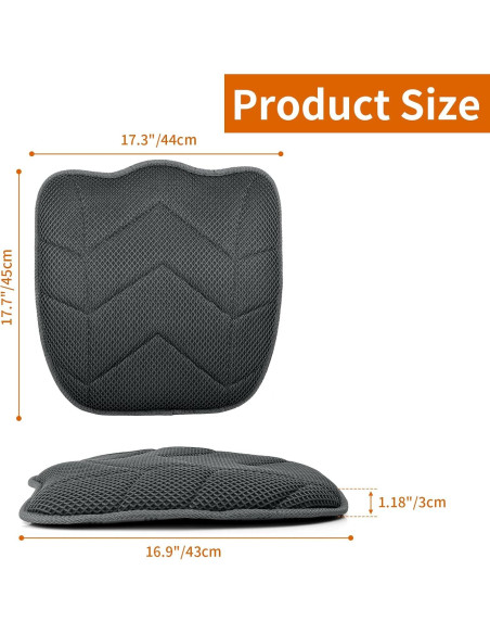 Cojín de Asiento para Automóvil Anysiny Malla 3D Antideslizante Cojín de Asiento para Automóvil Anysiny Malla 3D Antideslizante