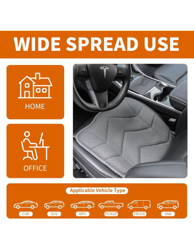 Cojín de Asiento para Automóvil Anysiny Malla 3D Antideslizante