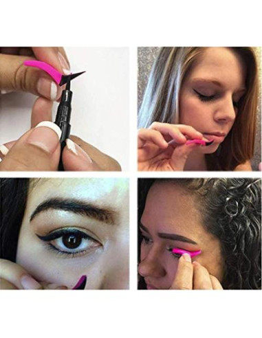 Plantillas de Sombra de Ojos LASSUM 2 Pcs Reutilizables