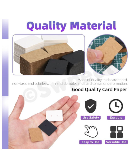 Kit de Tarjetas para Pendientes Swpeet 800Pcs Soportes y Bolsas Kit de Tarjetas para Pendientes Swpeet 800Pcs Soportes y Bolsas