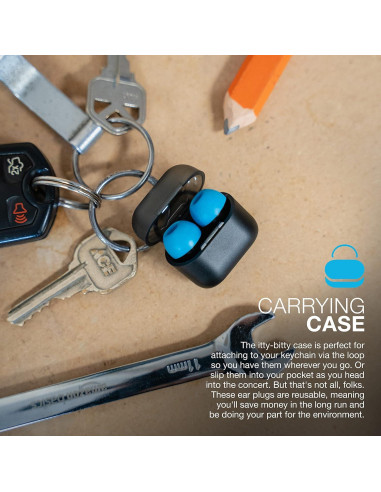 Tapones de Oído Reutilizables JLab JBuds Protect con Estuche