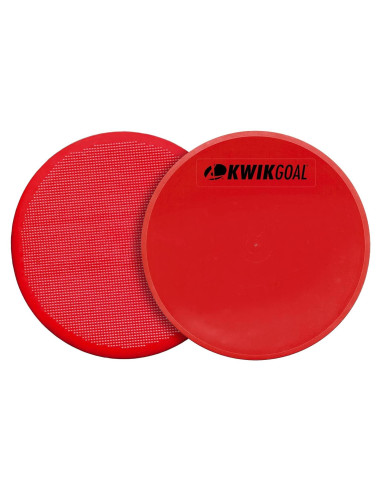 Marcadores Redondos Planos Kwik Goal - Paquete de 10 (25.4 cm)