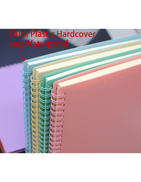 Cuaderno Espiral A5 Yansanido 4 Pcs Tapa Dura 80 Hojas Cuaderno Espiral A5 Yansanido 4 Pcs Tapa Dura 80 Hojas