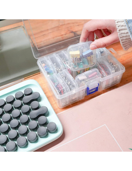 Organizadores de Plástico Letken 13 Piezas para Joyería y Manualidades Organizadores de Plástico Letken 13 Piezas para Joyería y Manualidades