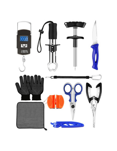Kit de Herramientas de Pesca AOFUXTI - 6 Piezas, Acero Inoxidable