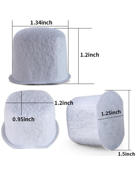 Soporte de Filtro de Agua Anbige con 12 Filtros de Carbón para Cafeteras Ninja Soporte de Filtro de Agua Anbige con 12 Filtros de Carbón para Cafeteras Ninja