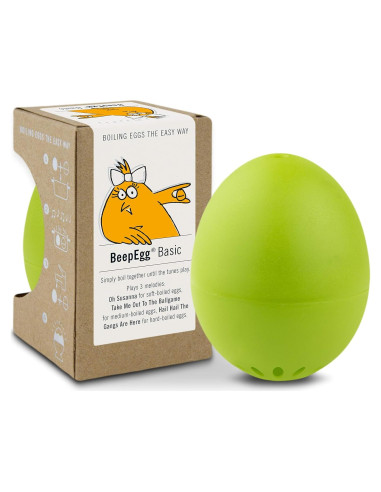 Temporizador de Huevos BeepEgg Verde - Cocedor Musical 3 Niveles