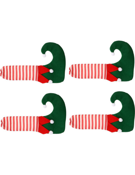8 Piezas Calcetines Decorativos para Patas de Muebles Navidad 8 Piezas Calcetines Decorativos para Patas de Muebles Navidad