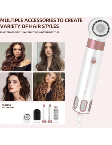 Estilizador de Cabello 5 en 1 MIEARA con Cepillo Secador Iónico