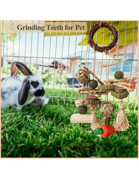 Juguetes de Masticar para Conejos HERCOCCI - 2 Piezas Naturales Juguetes de Masticar para Conejos HERCOCCI - 2 Piezas Naturales