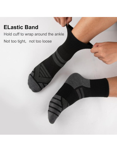 Calcetines de Tobillo Acolchados COOPLUS para Hombre - 8 Pares