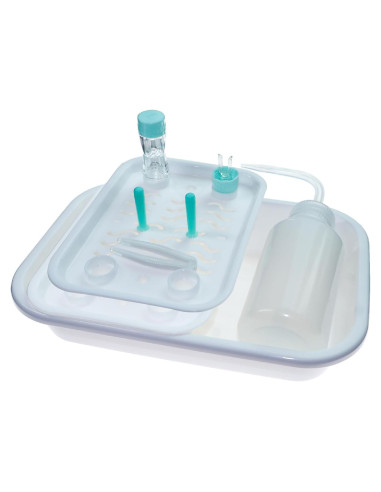 Kit de limpieza y almacenamiento de lentes RGP Eagosion 2 en 1
