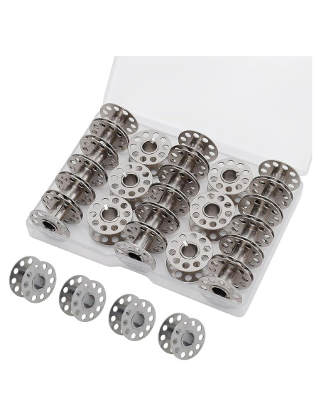 Bobinas de Máquina de Coser Kidoom 28 PCS Metal Estándar Bobinas de Máquina de Coser Kidoom 28 PCS Metal Estándar