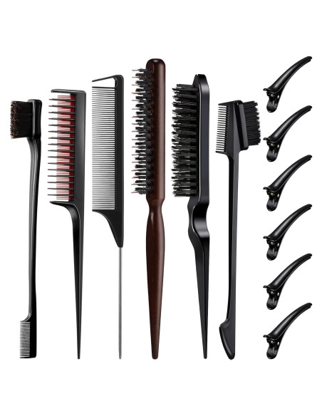 Conjunto de Cepillos y Peines para Cabello Cunhill - 12 Piezas Conjunto de Cepillos y Peines para Cabello Cunhill - 12 Piezas