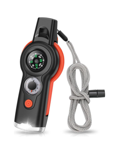 Silbato de Supervivencia 7-en-1 YL Mainland con Cordón