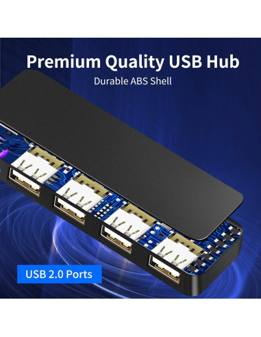 Hub USB 4 Puertos Herfair 2.0 para Computadora Portátil