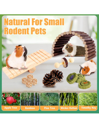 Set de Juguetes para Hámster Kyouki - 24 Accesorios Enriquecedores