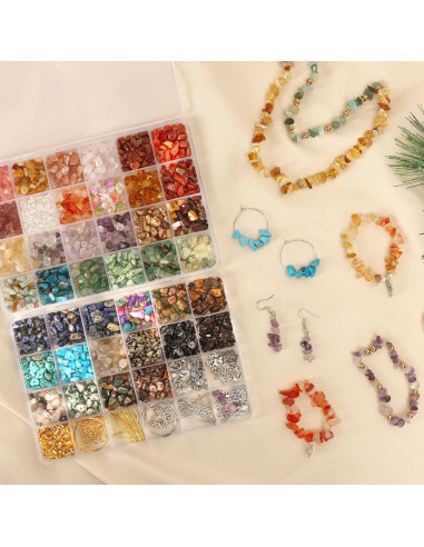 Kit de Fabricación de Anillos QUEFE con 720 Piezas de Cristal