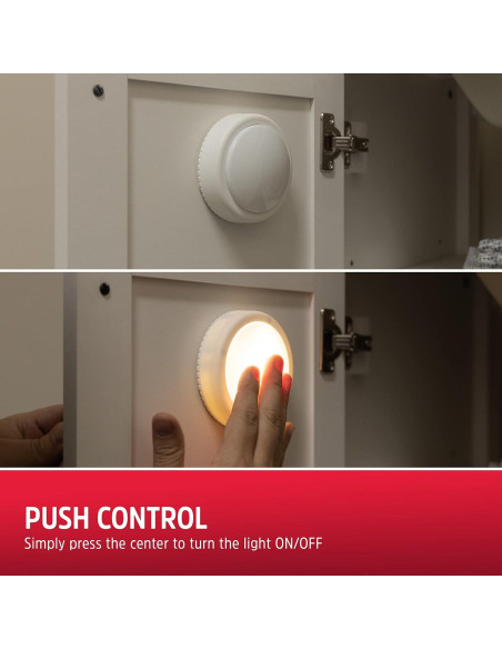 Luz LED Táctil Energizer Puck Inalámbrica Blanca 1 Paquete Luz LED Táctil Energizer Puck Inalámbrica Blanca 1 Paquete