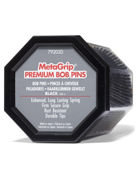 Pinzas de Cabello Negras Premium MetaGrip - 300 Unidades Pinzas de Cabello Negras Premium MetaGrip - 300 Unidades